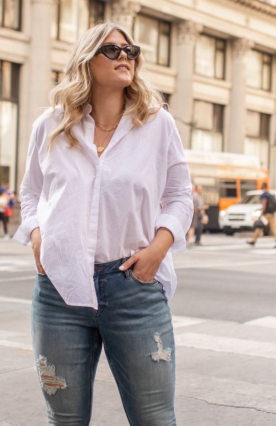 Look con camisa para mujer: 21 Outfits aprender a