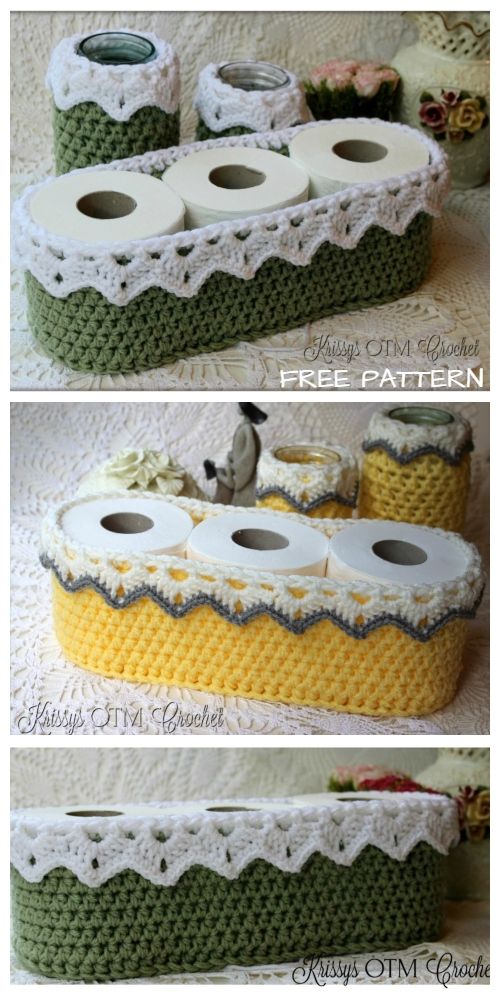 manualidades de crochet para baño 