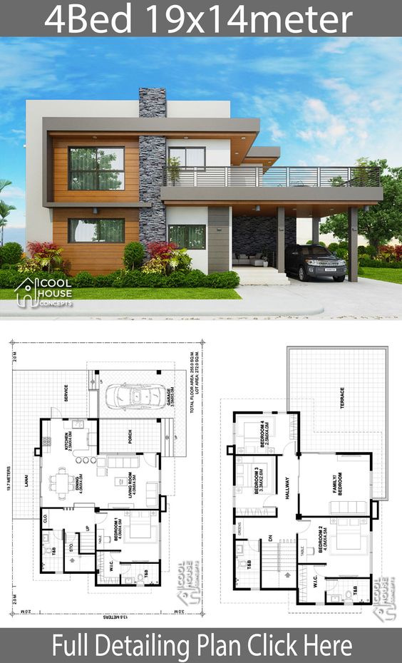 modelos de casas de dos pisos y sus planos