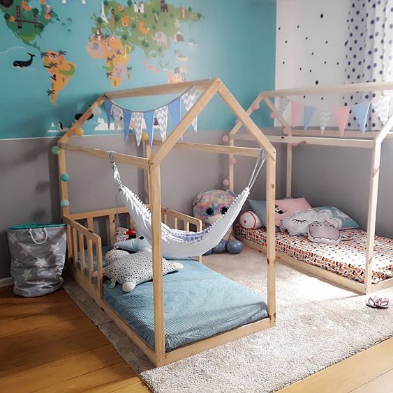 ideas para decorar habitaciones niña y niño