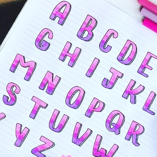 abecedario letras bonitas