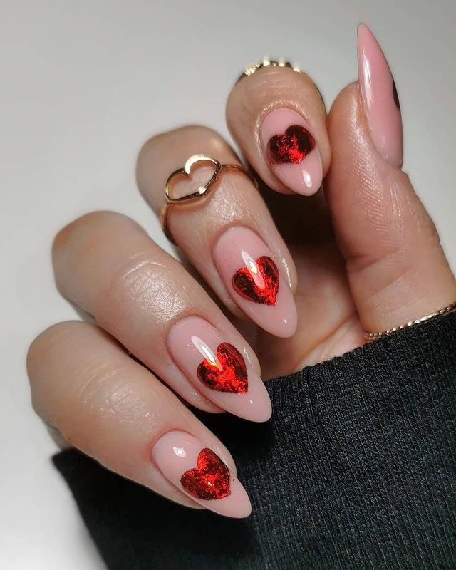 valentines day nail