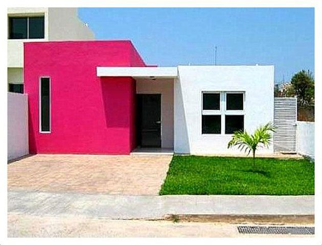 casas color rosa