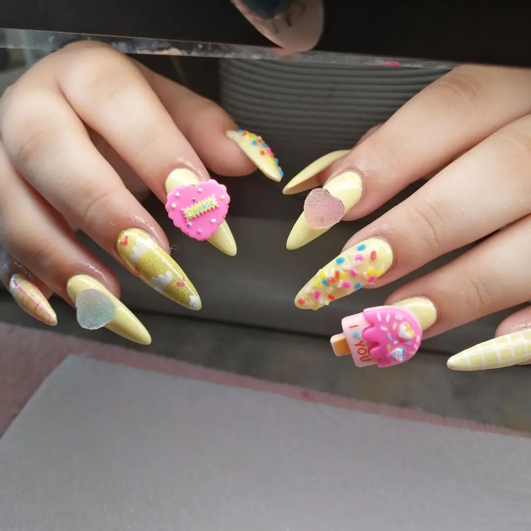 kawaii nails pastel nail art