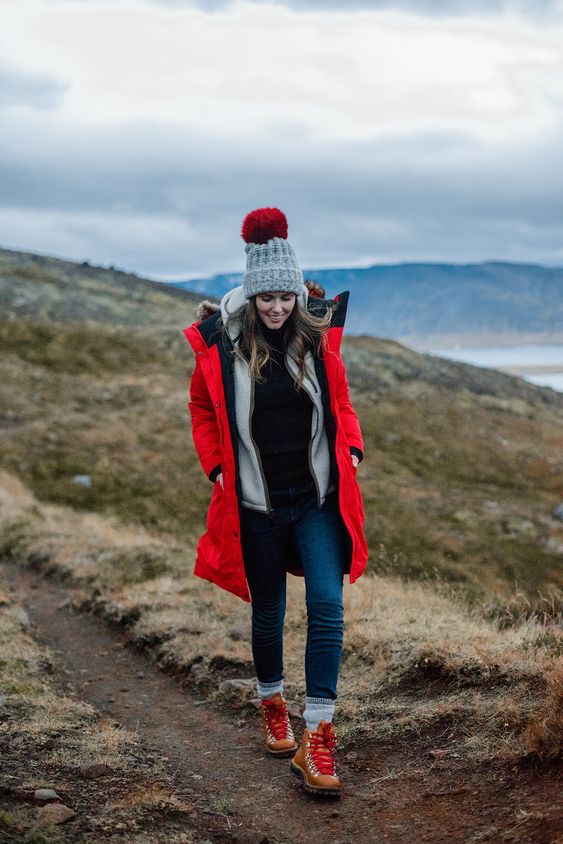 outfit trekking mujer invierno