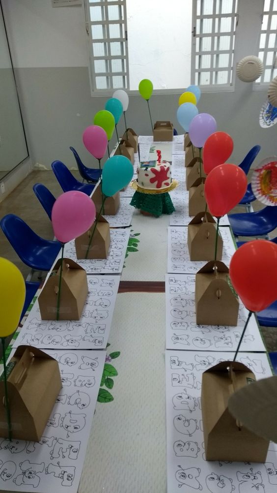 decoracion día del niño con globos