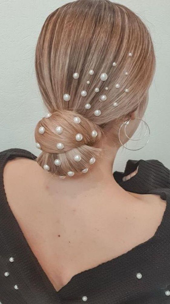 Perlas Para El Cabello 33 ¡peinados Con Perlas Para Inspirarte