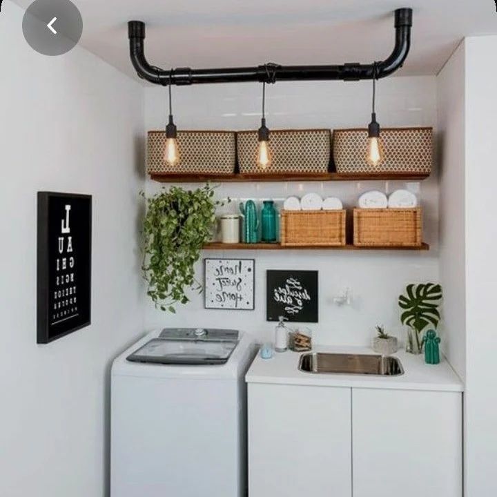 cuarto de lavado pequeño moderno