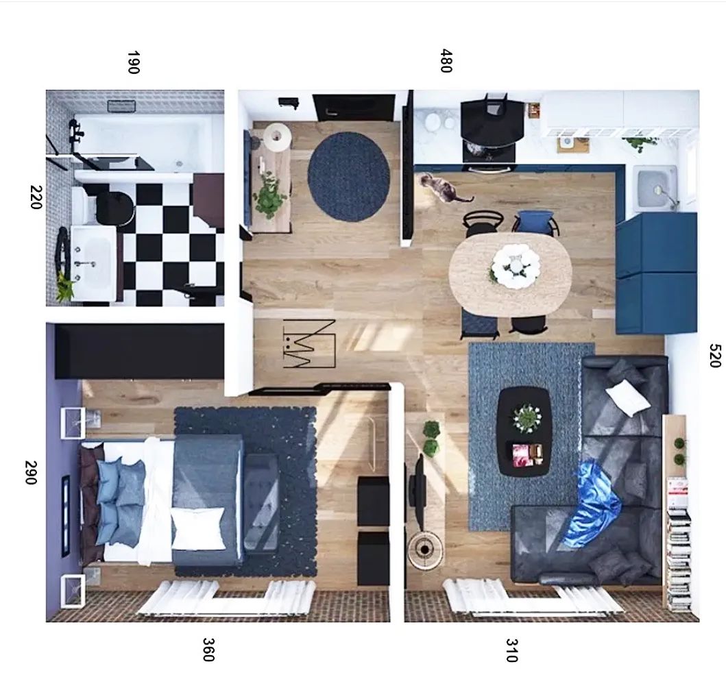 planos de casas de un piso con medidas