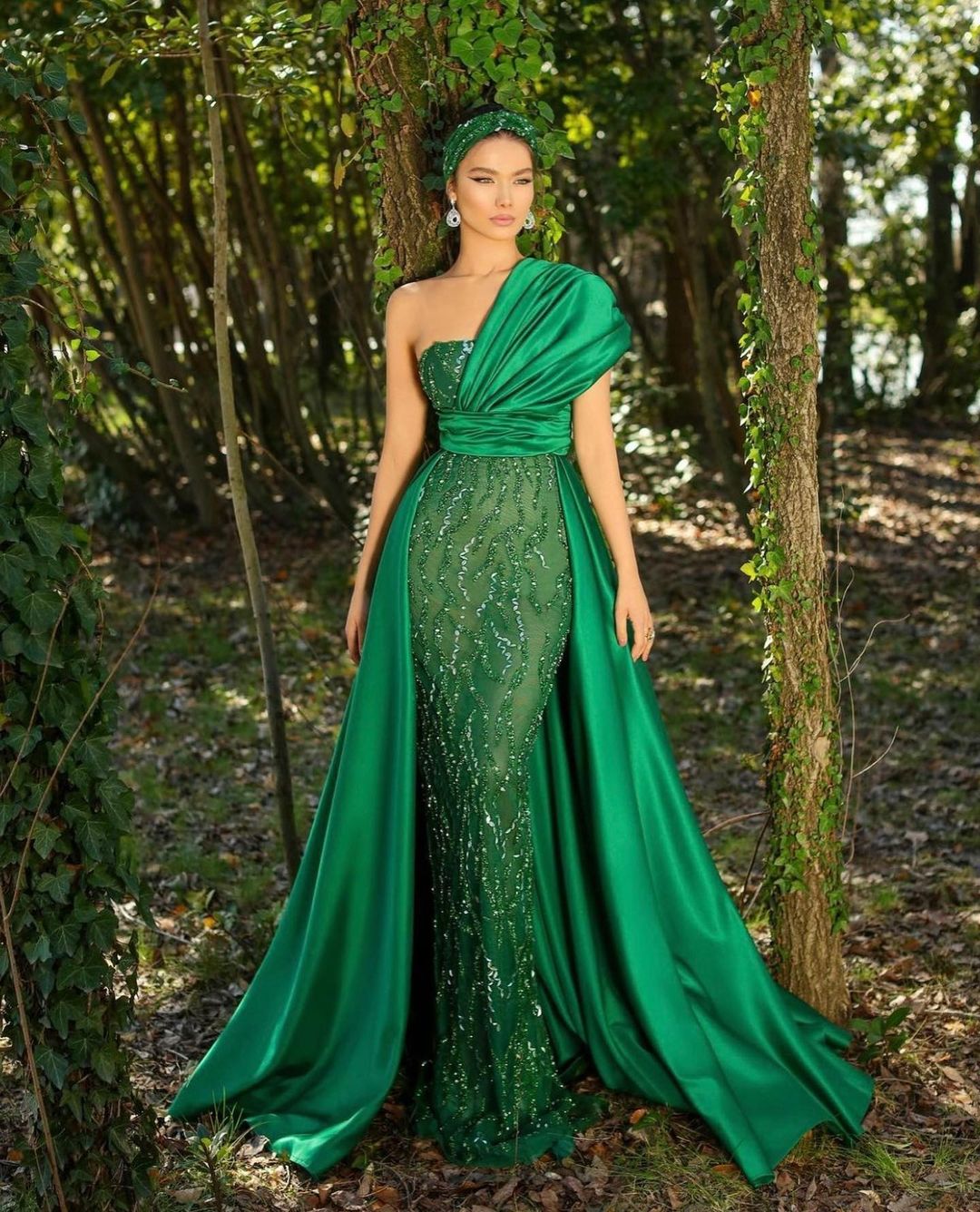 vestidos verdes largos