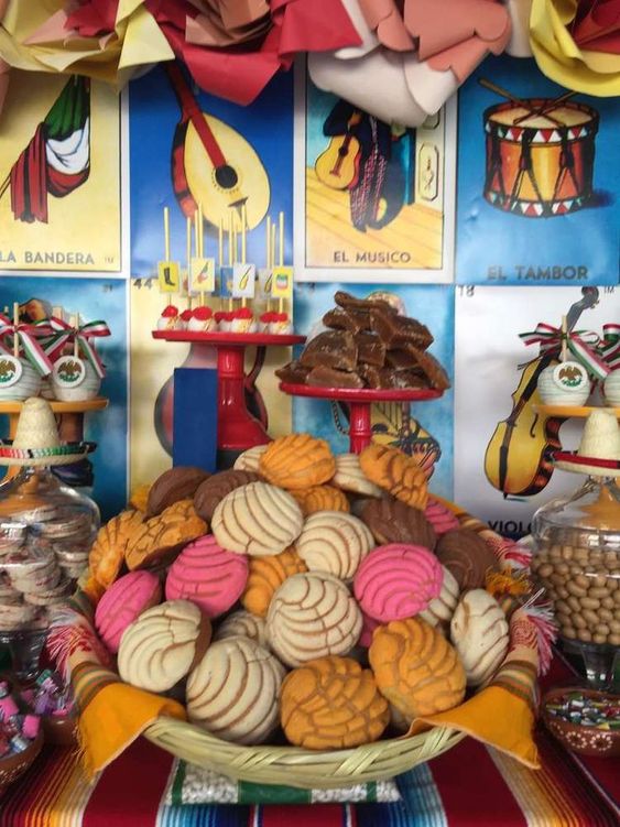 mesa de dulces decoracion mexicana