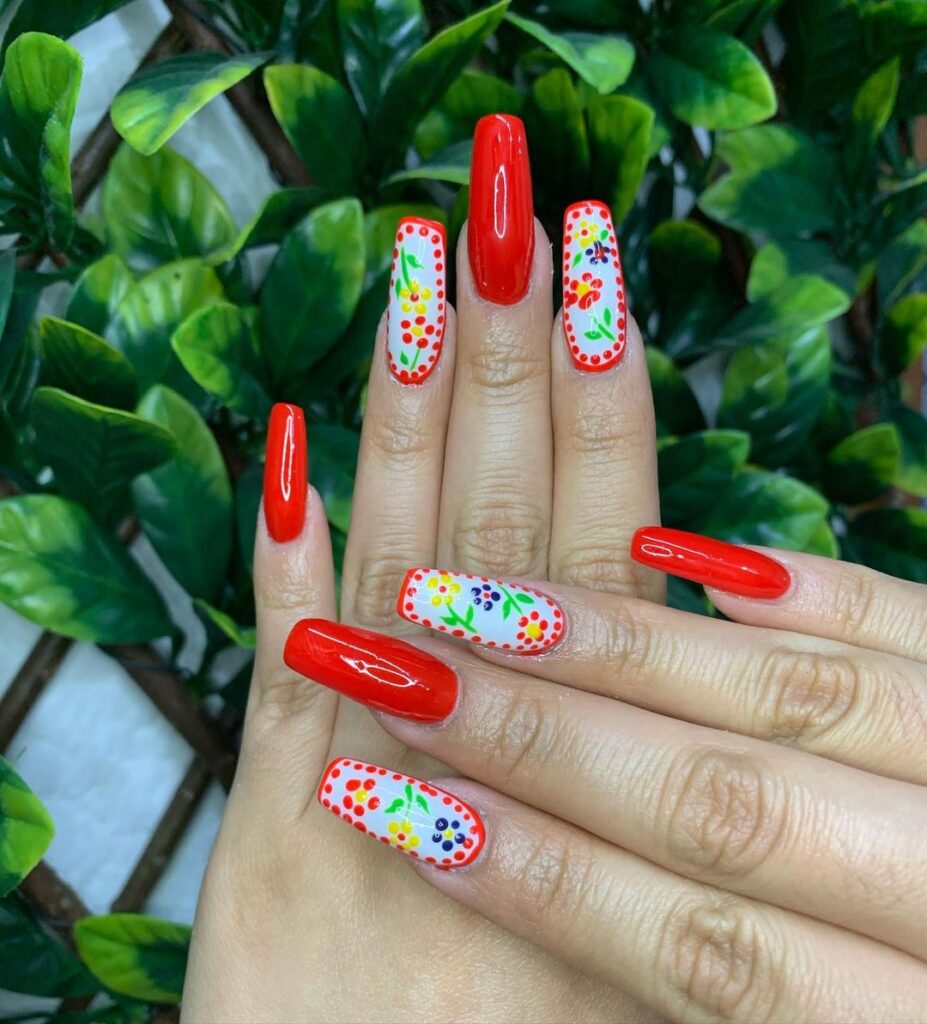 Uñas para septiembre 28 Diseños de Manicura Mexicano