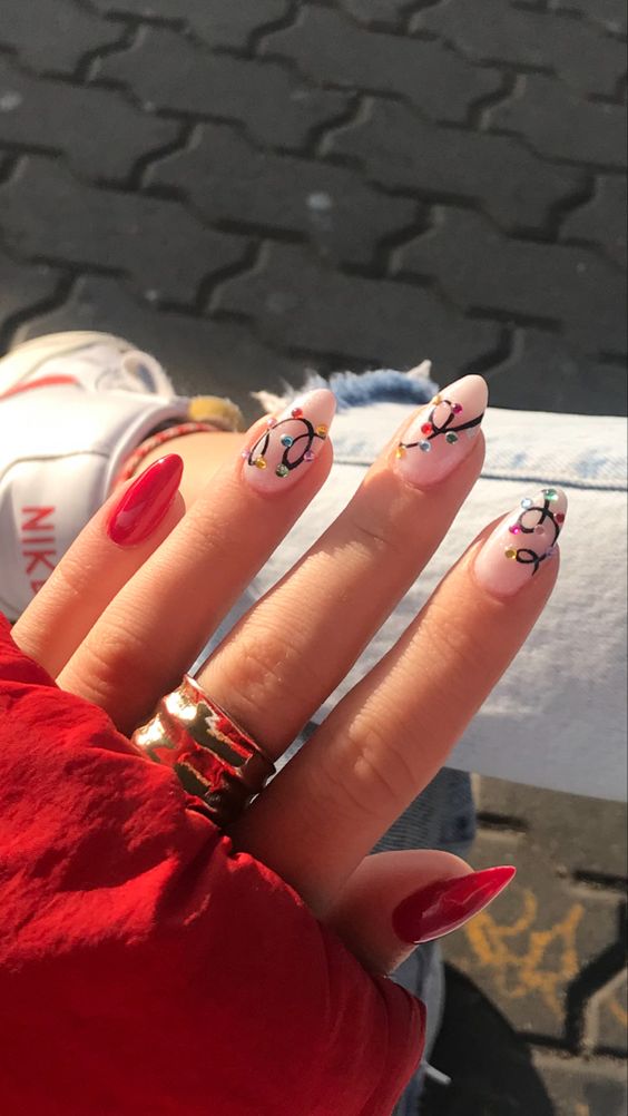 manicura navideño