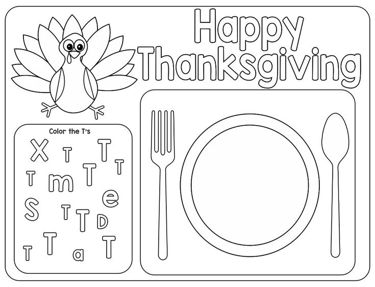 thanksgiving placemat printables