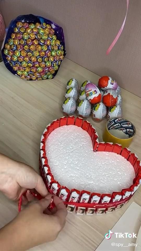 corazones con chocolate para 14 de febrero