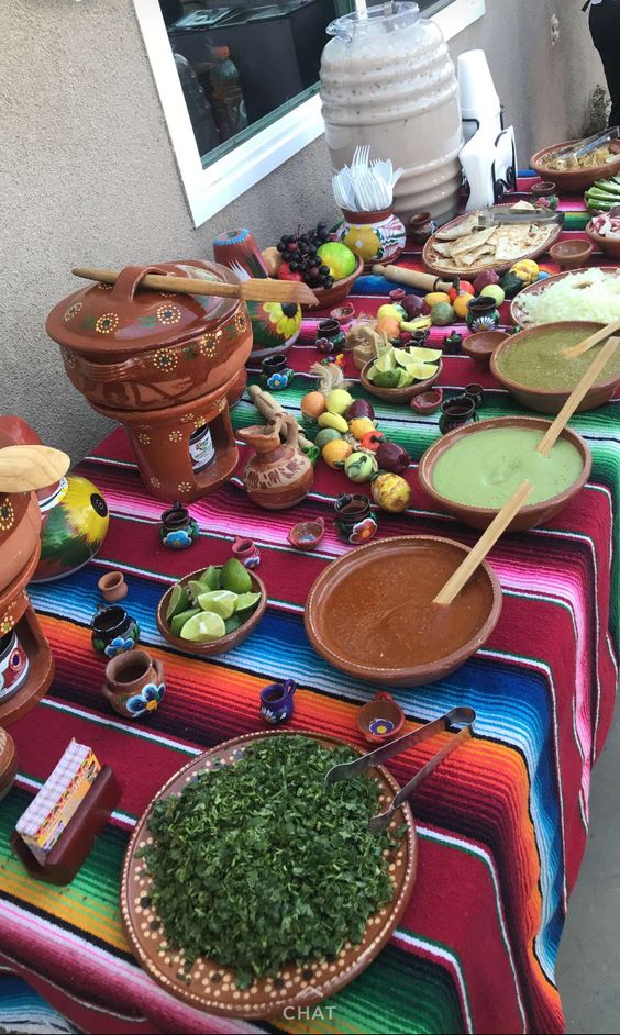 comida fiesta mexicana en casa