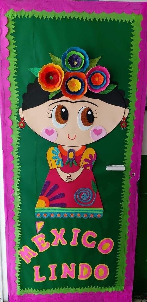 puertas escolares muñeca mexicana