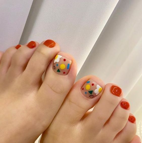 Diseños en manicura para pies