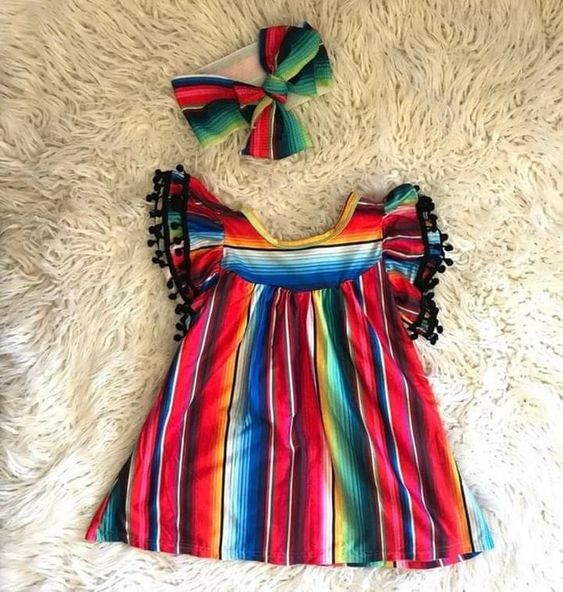 Look mexicano para niña en fiestas patrias