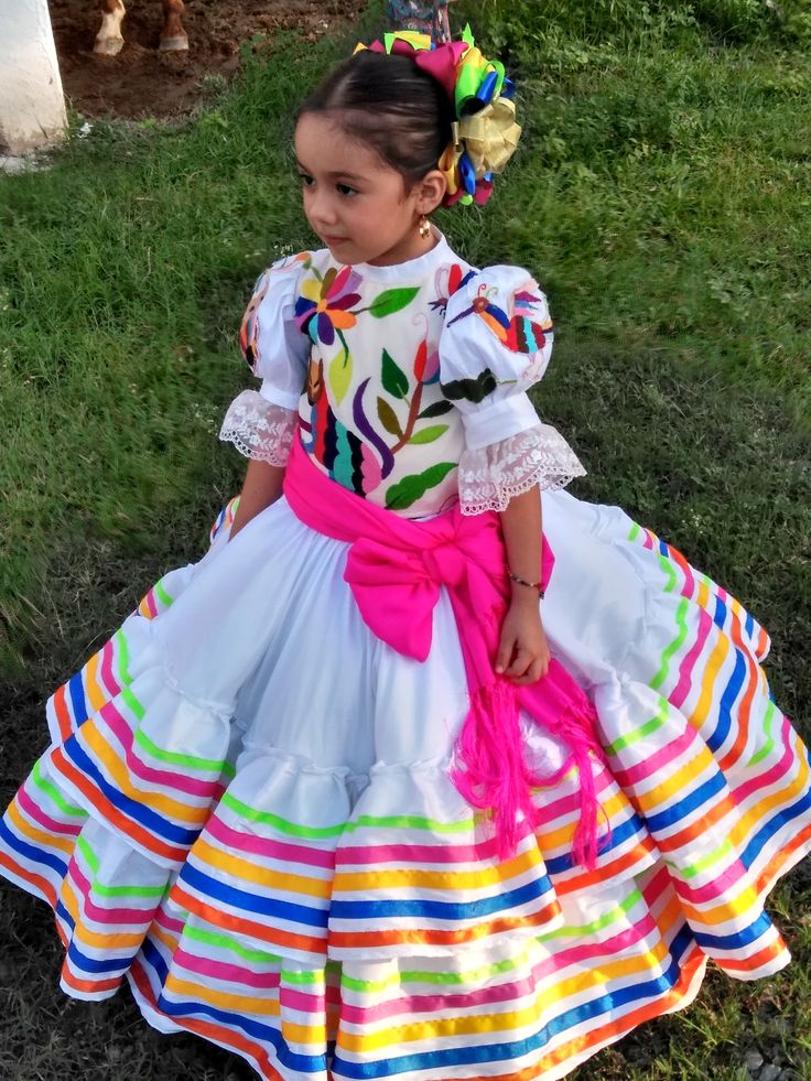 Vestido mexicano para niña 