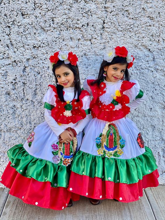 Vestido mexicano para niña 