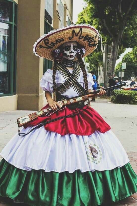 Disfraz catrina niña casero